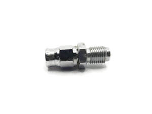 03 Hose x 3/8" -24 Male Inverted Flare Brake Adaptor Fitting - Stainless Steel